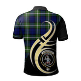 Clan Bannerman Tartan Polo Shirt - Believe In Me Style RE69 Bannerman Tartan Tartan Polo